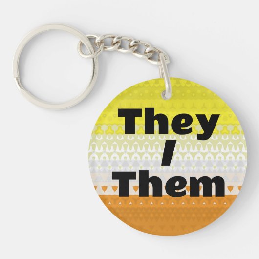Boho Customizable Pronoun Maverique Pride Flag Schlüsselanhänger (Vorderseite)
