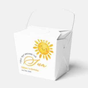 Boho Cute Erste Reise um die Sonne 1. Geburtstag  Geschenkschachtel