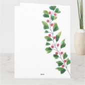 Boho Cute Muster Winter Zitrus Karte (Rückseite)