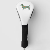 Boho Dackel Golf Head Cover Golf Headcover (Vorderseite)