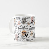 Boho Daily Erinnerungen Affirmations Tasse, 11 oz Kaffeetasse (Vorderseite Links)