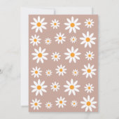 Boho Daisies Birthday Brunch Party Invitation Einladung (Rückseite)