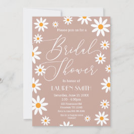 Boho Daisies Bridal Shower party Einladung