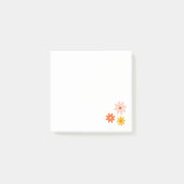 Boho Daisies Minimalistische Post-It-Notes Post-it Klebezettel (Vorderseite)