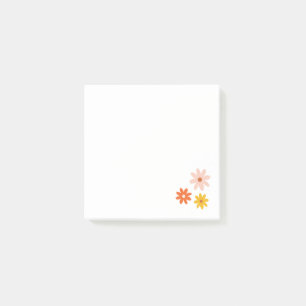 Boho Daisies Minimalistische Post-It-Notes Post-it Klebezettel
