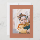 Boho Daisy Birthday Foto Einladungen (Rückseite)