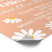 Boho Daisy Birthday Time Kapsel Poster (Ecke)