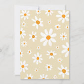 Boho Daisy Bitrhday Note Time Kapselkarte Dankeskarte (Rückseite)