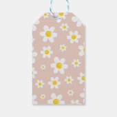 Boho Daisy Bloom Birthday Party Danke Geschenkanhänger (Rückseite)
