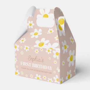 Boho Daisy Bloom Girl Birthday Favor Boxes Geschenkschachtel