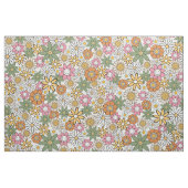 Boho Daisy Blume 70er Groovy Floral Stoff (Yard (91,4 cm))