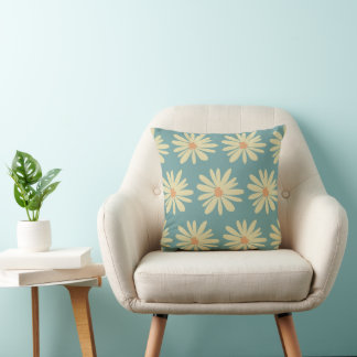 Boho daisy Blume Kissen