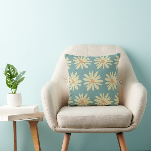 Boho daisy Blume Kissen (Stuhl )