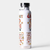 Boho Daisy Blume Retro Groovy Blumendesign Trinkflasche (Rechts)