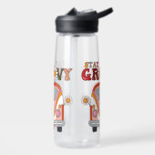 Boho Daisy Blume Retro Groovy Blumendesign Trinkflasche (Links)