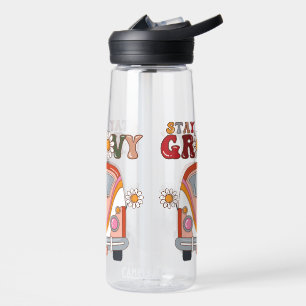 Boho Daisy Blume Retro Groovy Blumendesign Trinkflasche