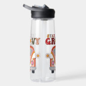 Boho Daisy Blume Retro Groovy Blumendesign Trinkflasche (Rechts)