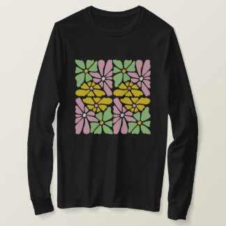 Boho Daisy Blume - T - Shirt Floral rétro