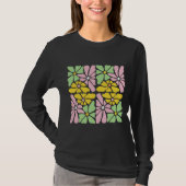 Boho Daisy Blume - T - Shirt Floral rétro (Vorderseite)