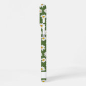 Boho-Daisy-Blumenmuster Grüner Name iPhone Hülle (Linke Seite)