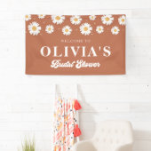 Boho Daisy Brautparty Willkommen Banner (Insitu)