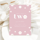 Boho Daisy Einladung zum zweiten Geburtstag