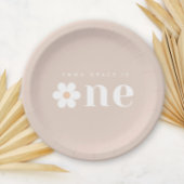 Boho Daisy Erstgeburtstag Papierplatte Pappteller