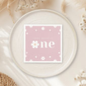 Boho Daisy First Birthday Napkin Serviette