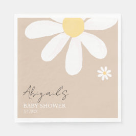 Boho Daisy Floral Baby Dusche Serviette