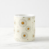 Boho Daisy Floral-Minimalistisch Frühjahr Bloom Ae Kaffeetasse (Mittel)