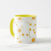 Boho Daisy Floral-Minimalistisch Frühjahr Bloom Ae Tasse (Vorderseite Links)