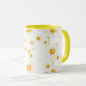 Boho Daisy Floral-Minimalistisch Frühjahr Bloom Ae Tasse (VorderseiteRechts)
