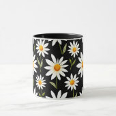 Boho Daisy Floral-Minimalistisch Frühjahr Bloom Ae Tasse (Zentrum)