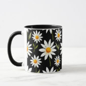 Boho Daisy Floral-Minimalistisch Frühjahr Bloom Ae Tasse (Links)