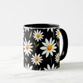 Boho Daisy Floral-Minimalistisch Frühjahr Bloom Ae Tasse (VorderseiteRechts)