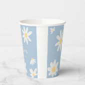 Boho Daisy Floral Wedding Paper Cups Pappbecher (Links)