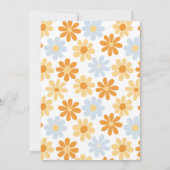 Boho Daisy Open House Grad Party Einladung (Rückseite)