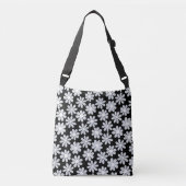Boho Daisy Originalkunst Tragetaschen Mit Langen Trägern (Vorderseite)