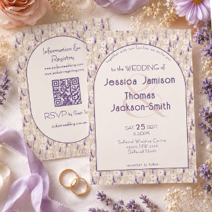 Boho-Daisy-Romantische-Hochzeitseinladung Einladung