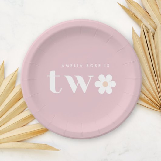 Boho Daisy Second Birthday Paper Teller