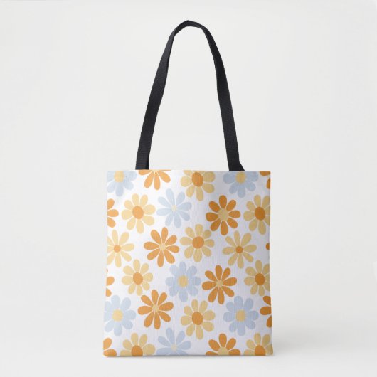 Boho Daisy Tasche (Vorderseite)