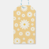Boho Daisy Two Floral Golden Bohemisch 2. Geburtst Geschenkanhänger (Rückseite)