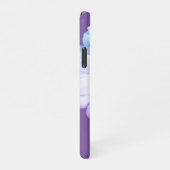 Boho Daisy über den Fall "Lila Name Phone" iPhone Hülle (Rechte Seite)