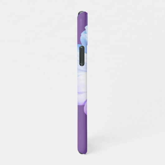 Boho Daisy über den Fall "Lila Name Phone" iPhone Hülle (Rechte Seite)