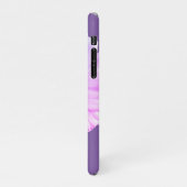 Boho Daisy über den Fall "Lila Name Phone" iPhone Hülle (Linke Seite)