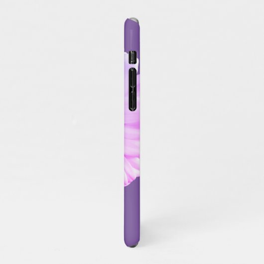 Boho Daisy über den Fall "Lila Name Phone" iPhone Hülle (Linke Seite)