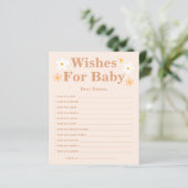 Boho Daisy wünscht Babyberatungskarten (Stehend Vorderseite)