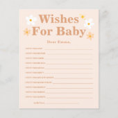 Boho Daisy wünscht Babyberatungskarten (Vorderseite)