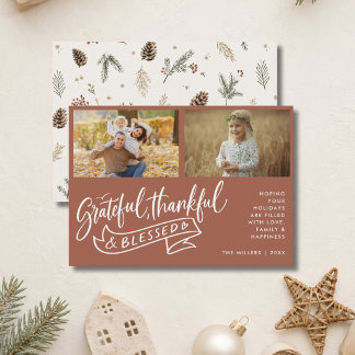 Boho Dankbar Ergeben Gesegnet Familie Weihnachten