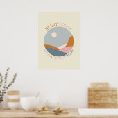 Boho-Dankbarkeitszitat – Beginne heute mit einem d Poster (Küche)